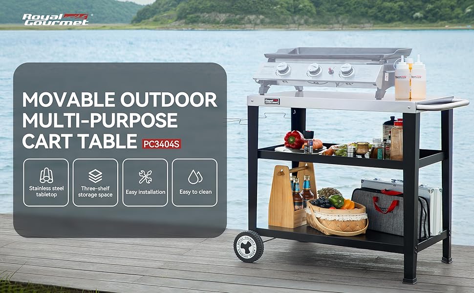 outdoor kitchen cart