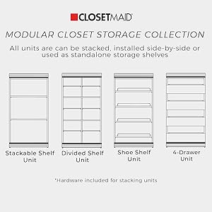 Modular Closet Stacking Units